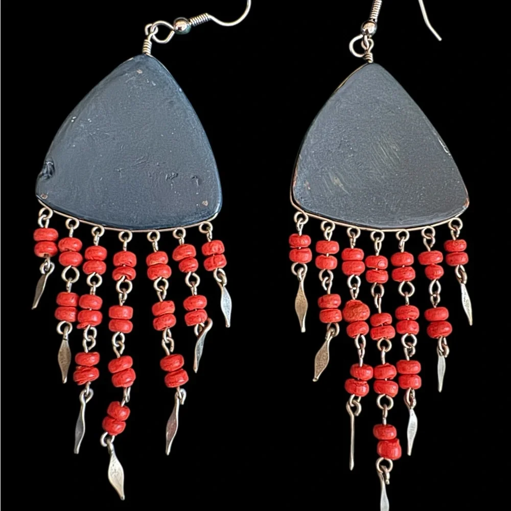 Handcrafted Multicolor Dangle Earrings